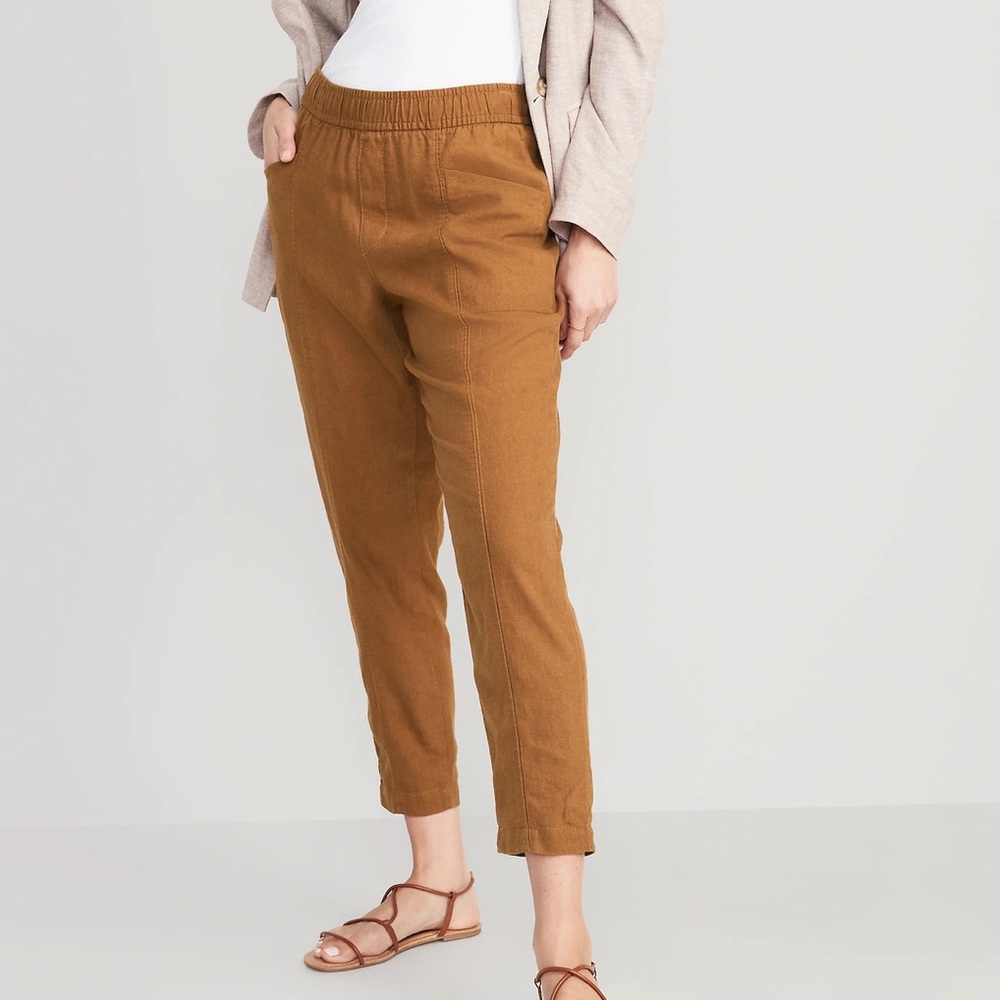Old Navy Linen Pants in Sisal